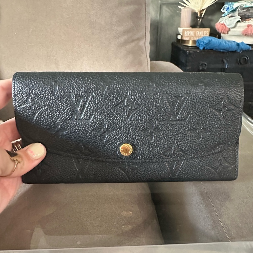 Louis Vuitton Black Embossed Wallet